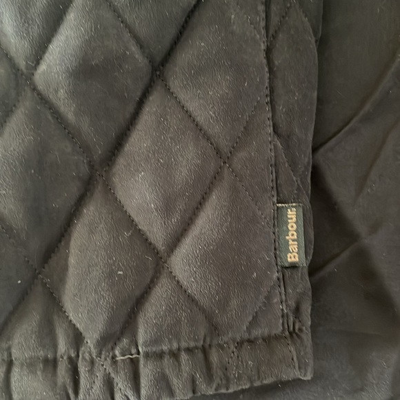 Barbour black / charcoal quilted jacket size 14 US - Picture 9 of 13